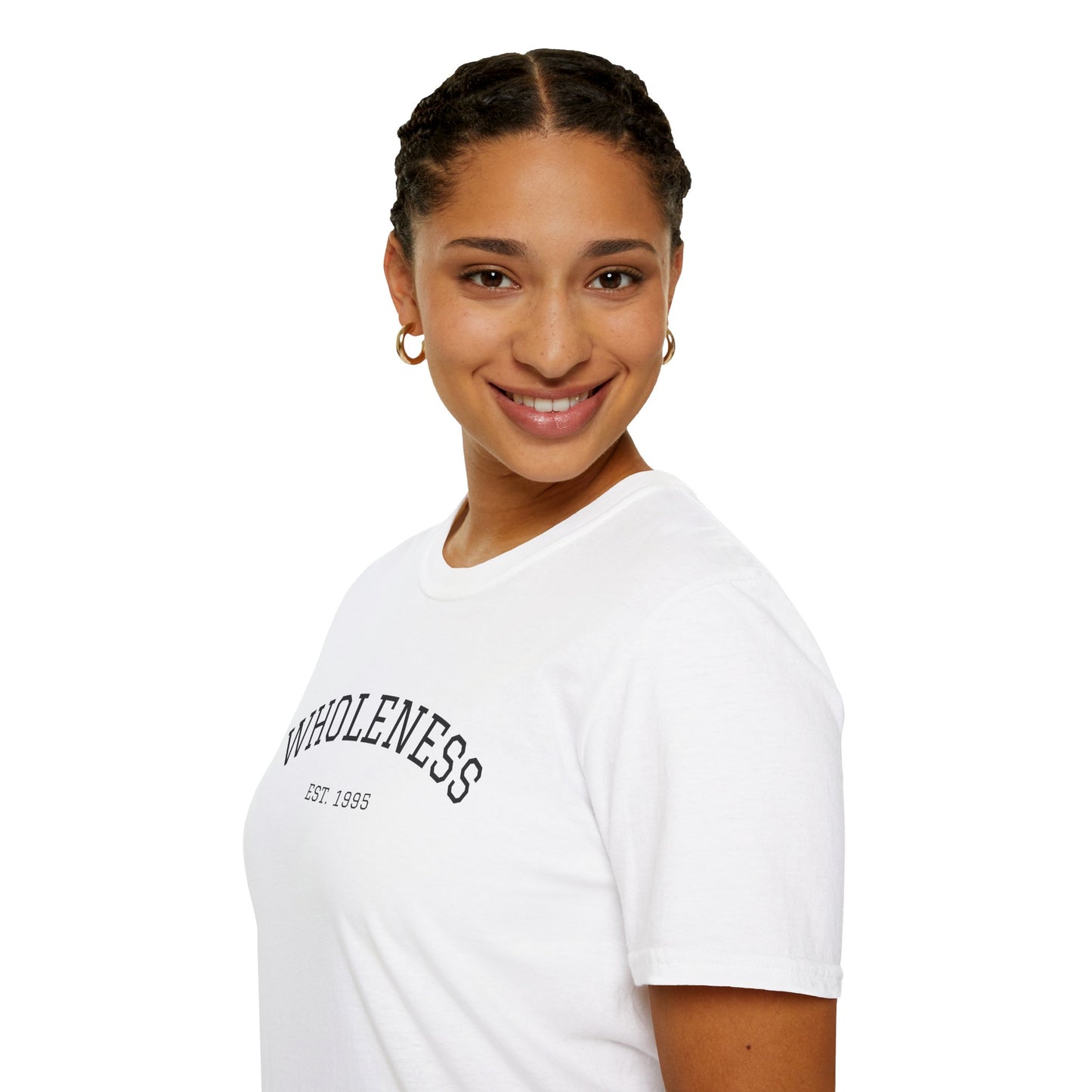 Wholeness Unisex Softstyle T-Shirt, Relaxed Fit Tee, Casual Wear, Motivational Gift, Everyday Comfort, Unisex Graphic Tee