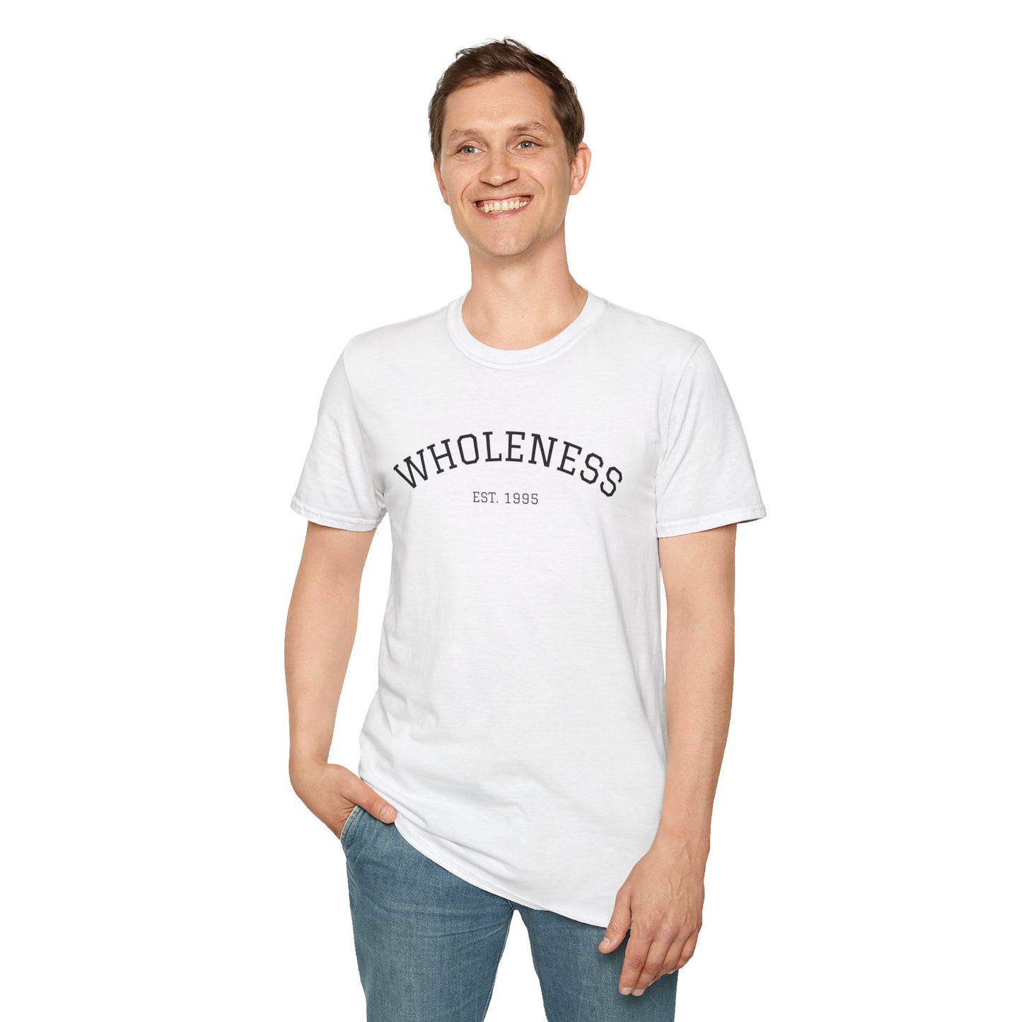 Wholeness Unisex Softstyle T-Shirt, Relaxed Fit Tee, Casual Wear, Motivational Gift, Everyday Comfort, Unisex Graphic Tee