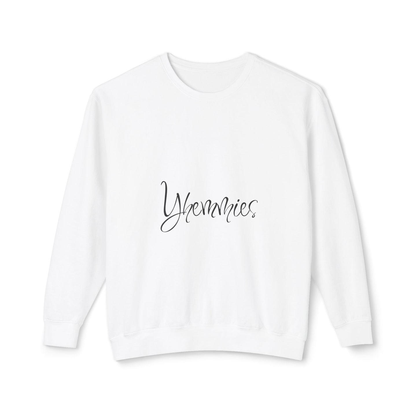 Unisex Lightweight Crewneck Sweatshirt with 'Yummies' Text | Cozy Casual Fashion, Gift for Foodies, All-Season Essential