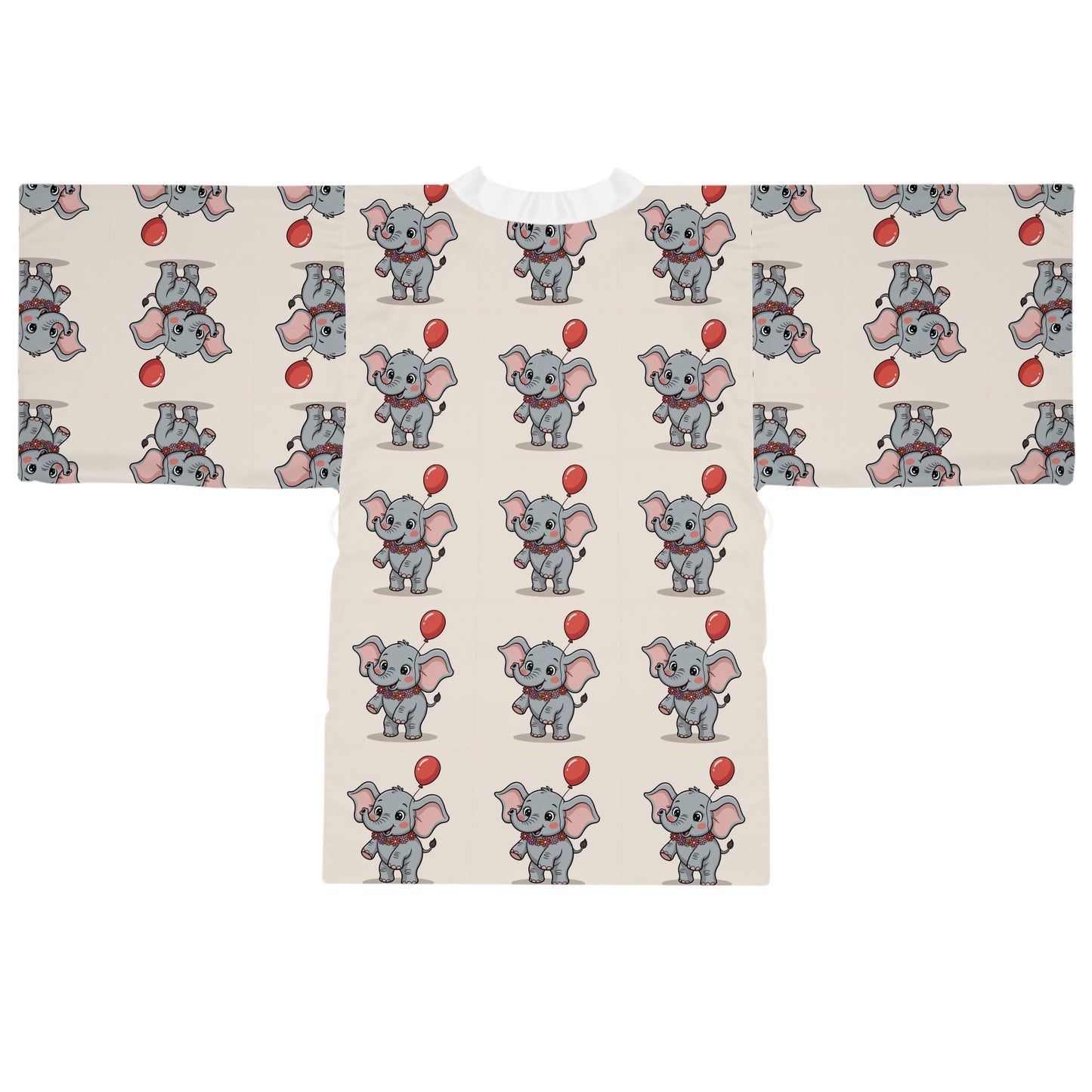 Elephant Print Long Sleeve Kimono Robe, Cute Loungewear, Cozy Gift for Elephant Lovers, Baby Shower Gift, Relaxed Homewear, Quirky [...]