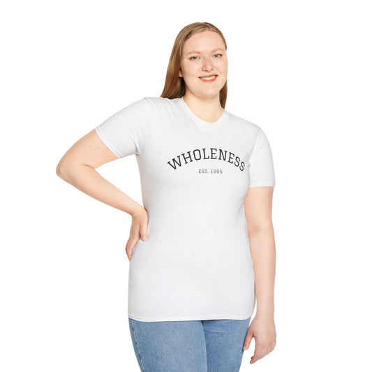Wholeness Unisex Softstyle T-Shirt, Relaxed Fit Tee, Casual Wear, Motivational Gift, Everyday Comfort, Unisex Graphic Tee