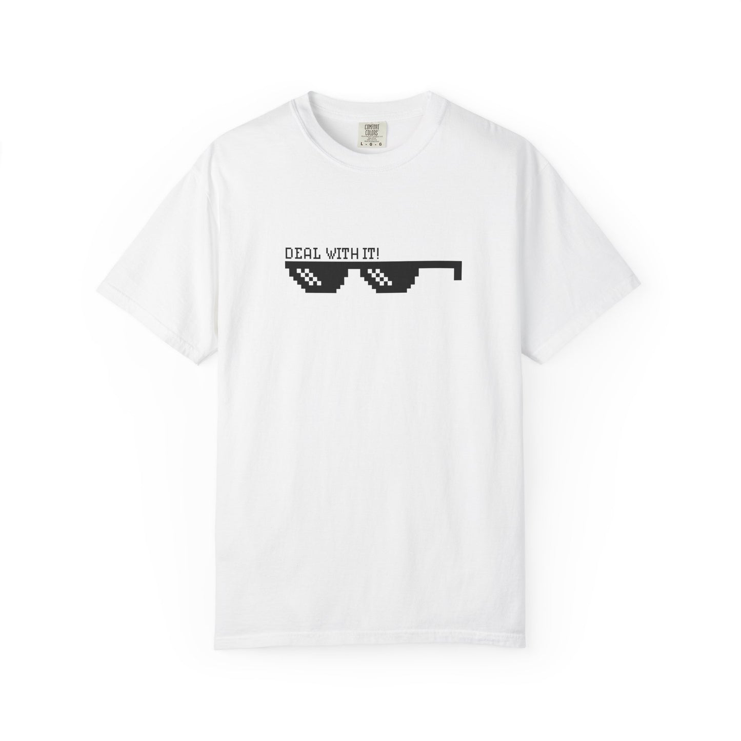 Chill Vibes Unisex Graphic Tee, Deal With It T-shirt, Perfect for Casual Days, Gifts for Teens, Meme Lovers, Birthday Celebration