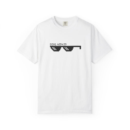 Chill Vibes Unisex Graphic Tee, Deal With It T-shirt, Perfect for Casual Days, Gifts for Teens, Meme Lovers, Birthday Celebration