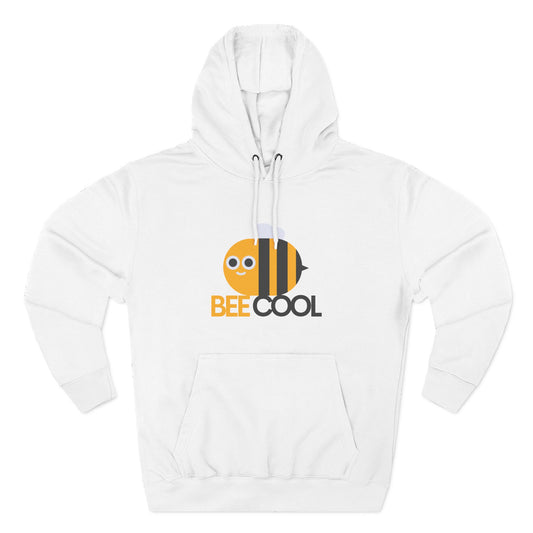 Bee Cool Hoodie, Fun Fleece Pullover, Cute Bee Design, Gift for Her, Trendy Casual Wear, Spring Fashion, Bee Lovers Merch